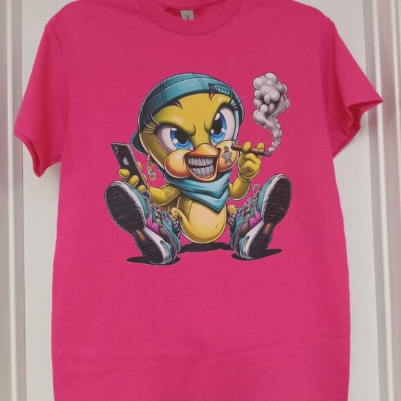 Very Bad Canary Graphic Print T-shirt - Picture 1 of 6